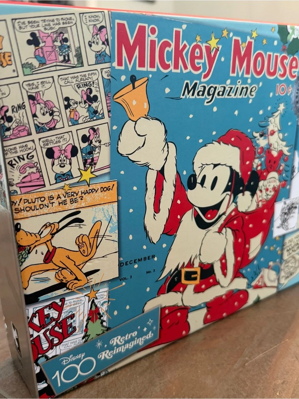 Ceaco 1000 Piece Jigsaw Puzzle Retro Reimagined Mickey Mouse Magazine Silver